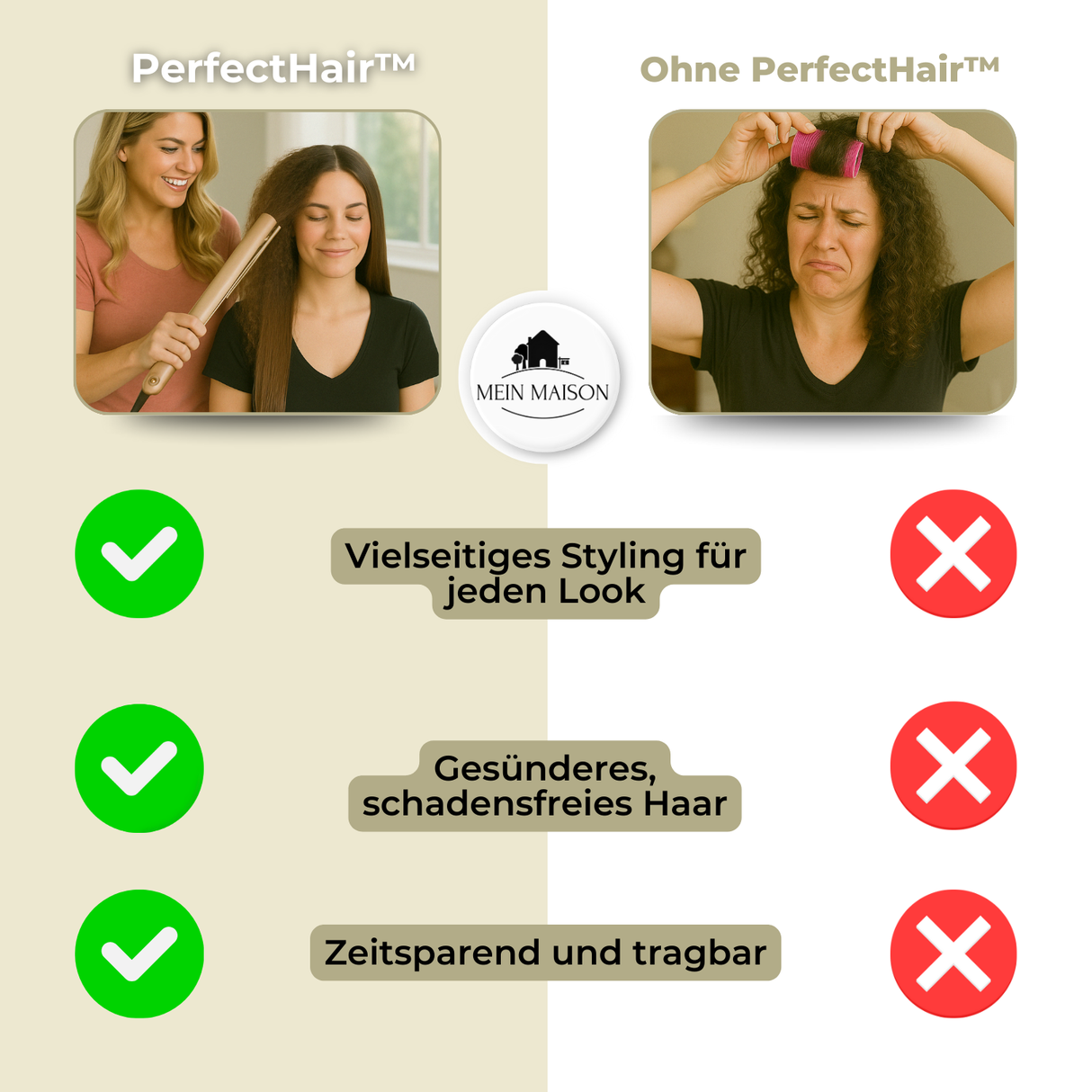PerfectHair™ - 2-i-1 Hårstyler Carvallo