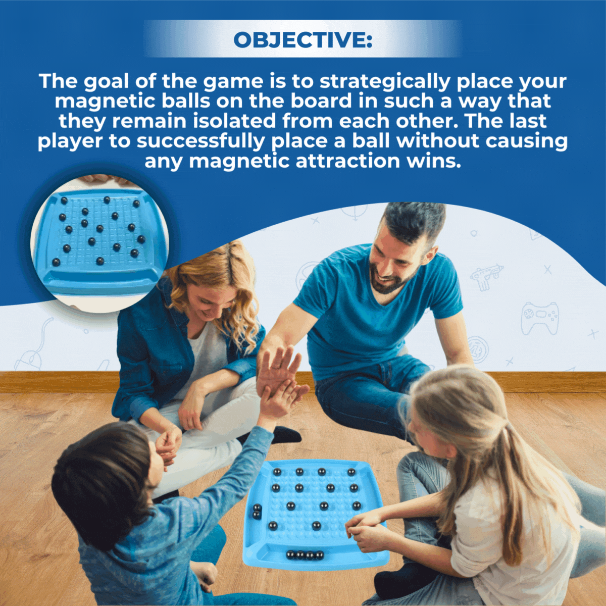 Carvallo - Magnetiskt schack familjespel Carvallo