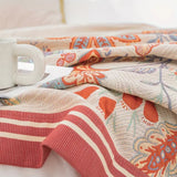 Vineyard Blossom Reversible Cotton Blanket Carvallo