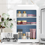 Mini Kylskåp Spegeldörr Portabel 12L Kylare Carvallo