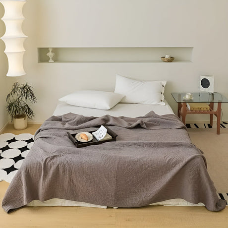 Mjuka Blad Bomullspläd Carvallo