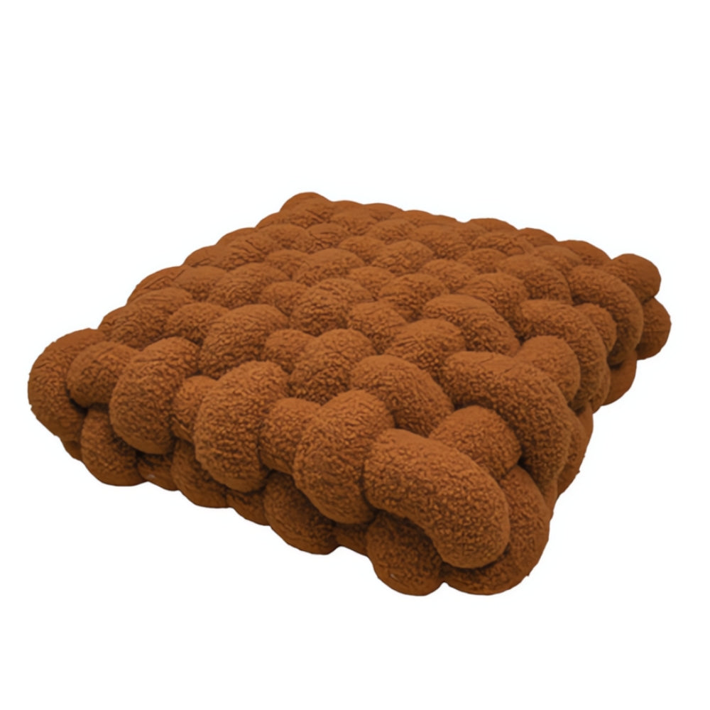 Plush Vävda Knyt Boucle Kudde Carvallo