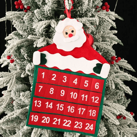 Nedräkning Jul Adventskalender i Tyg - Jultomte 24 Dagar-Jul-BB-Hemnix