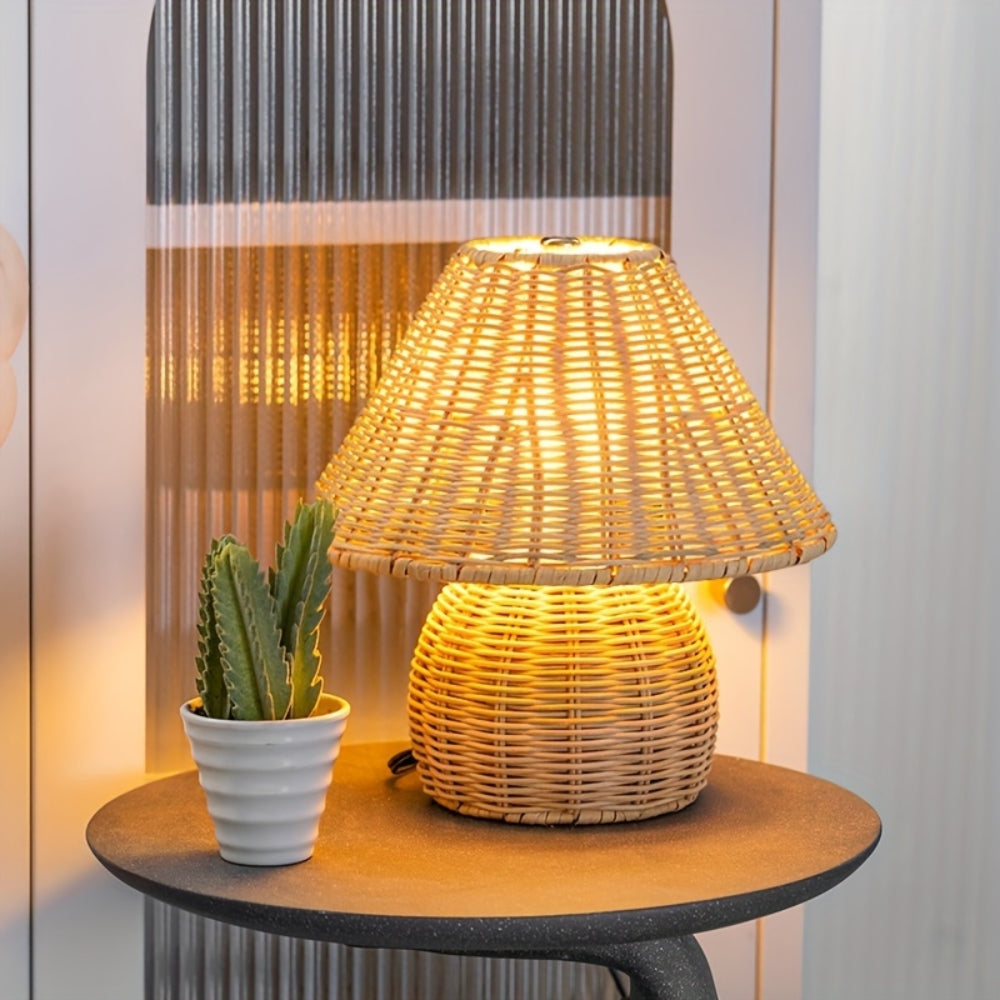 Noya Rattan Bordslampa Hemdekor Carvallo