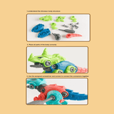 Dinosaurägg Byggsats - Överraskningsägg med Byggklossar, Skruva Isär och Montera Dina Egna Dinosaurier, DIY Blindbox Leksak för Barn-Byggsats-BB-Hemnix