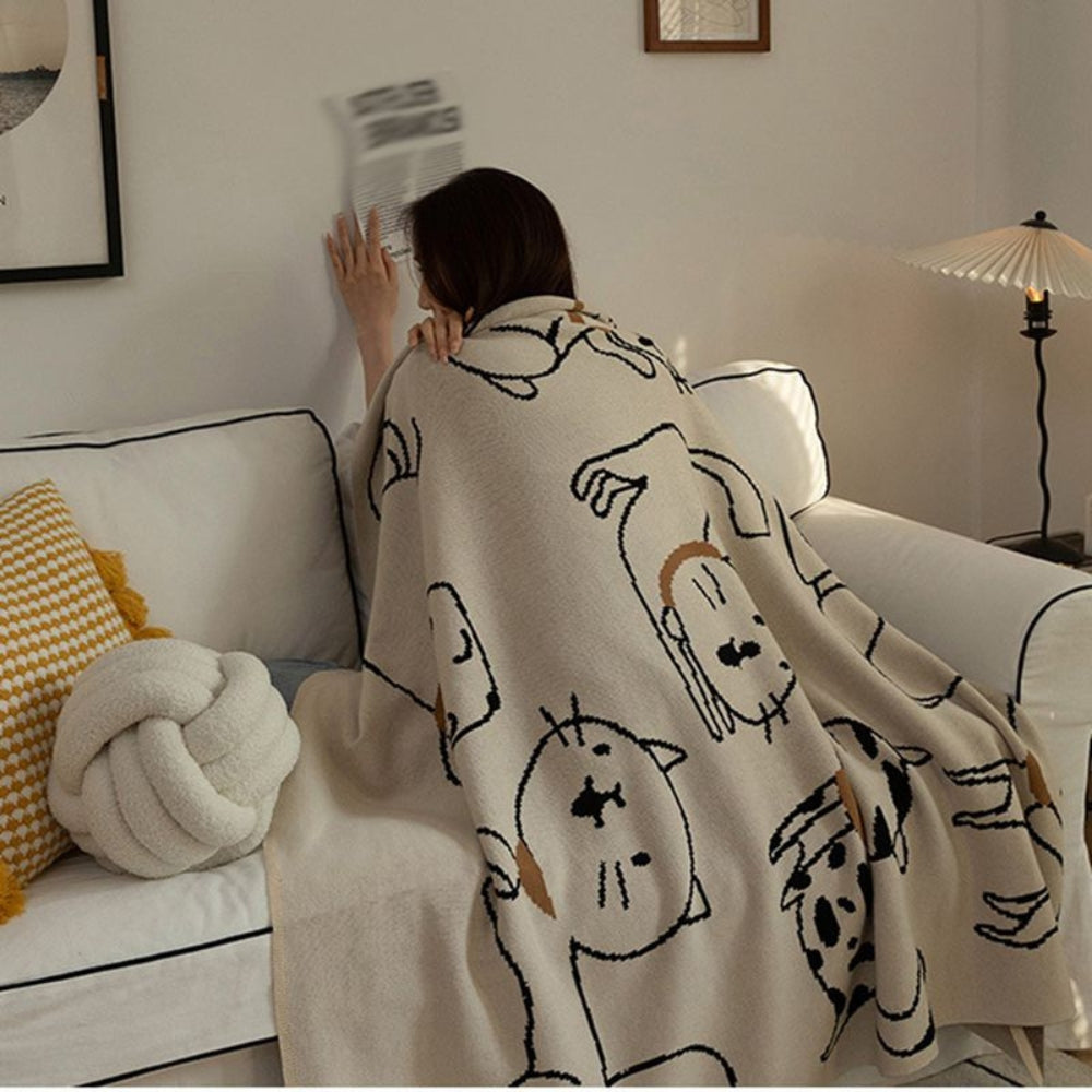 Purrsoft Bomull Napptäcke Carvallo