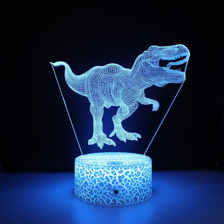 3D LED Lampa Dinosaurie-Barn-BB-Tyrannosaurus Rex-Hemnix