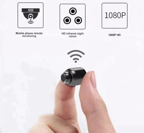 2-pack mini WiFi-säkerhetskameror - Trådlös HD-nattseende för barn- och husdjursövervakning MILA Sverige
