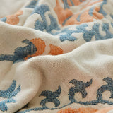 Rustik blomster bomull vändbar filt Carvallo