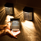 Solar LED Vägglampa för trädgård – Solardriven utomhusbelysning för terrass och trädgård Carvallo