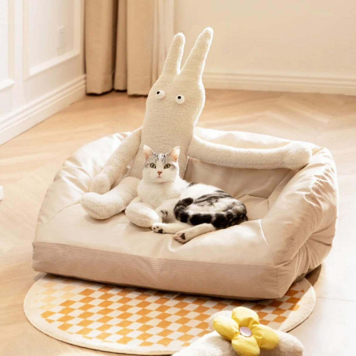 Lyxigt Husdjurssoffa Stilig Hållbar Vattentät Mysig Kudde Carvallo