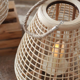 HomeHaven Lantern - Handwoven Candle Holder Floor Lantern Carvallo