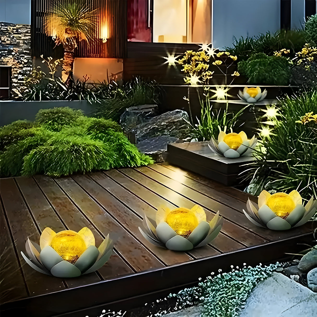 GlowPetal - Solar LED Lotusblomslampa Carvallo