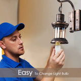 Vägglampa vintage metall industri sconce Carvallo