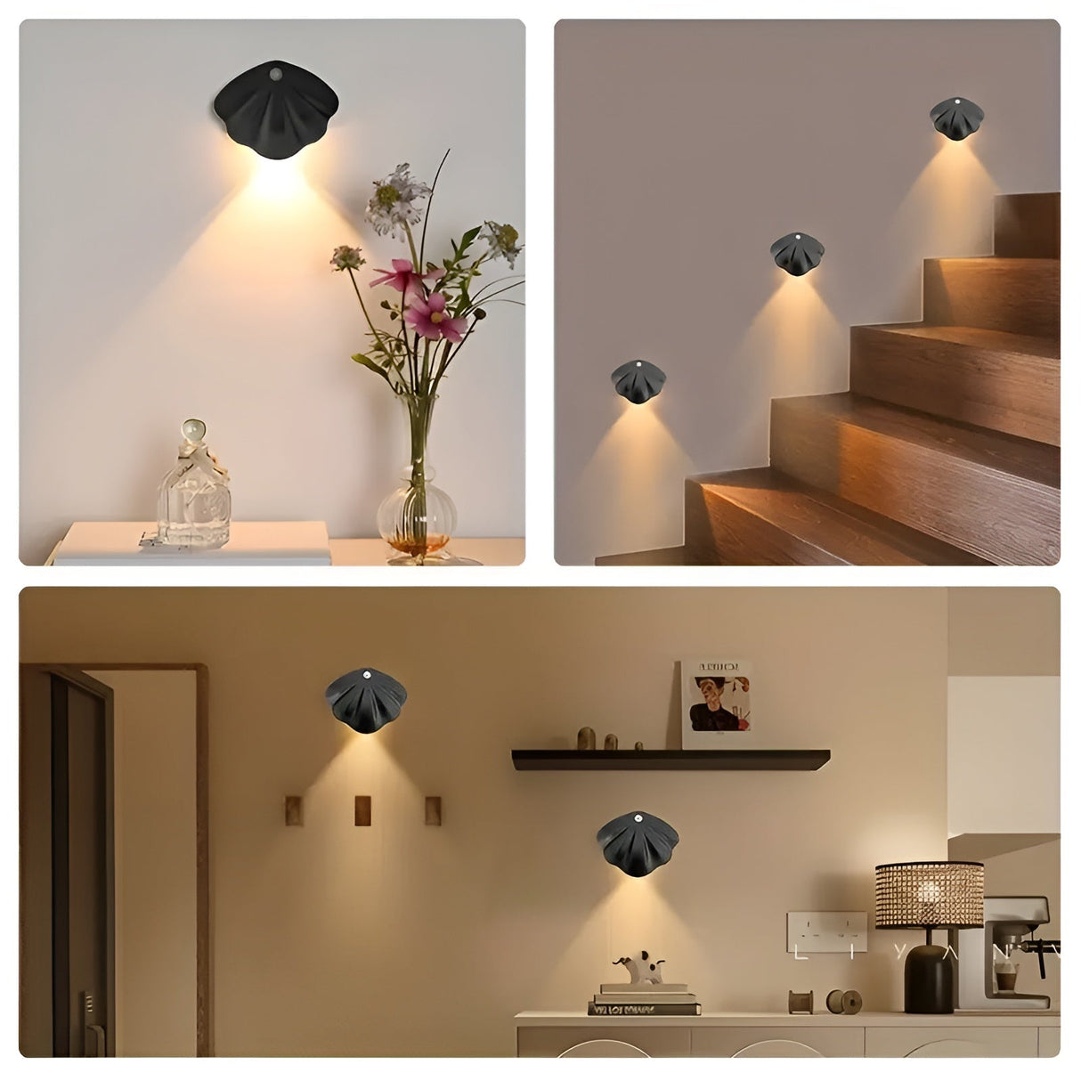 Rörelse sensor LED-lampa – Trådlös & dimbar | USB-uppladdningsbar för trappor & inomhus Carvallo