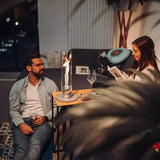 Bordskiva Glas Inomhus Bioetanol Kamin Carvallo