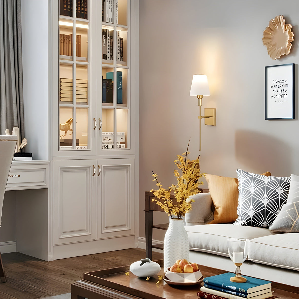 AuraShade Light - Uppladdningsbar Ameran LED-vägglampa Carvallo