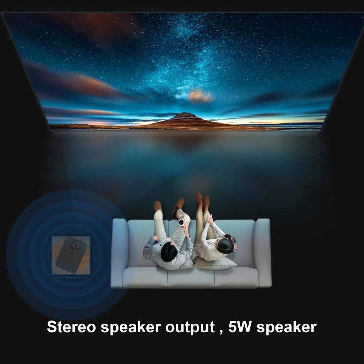 Android Wifi 4K Smart Bärbar Projektor Carvallo