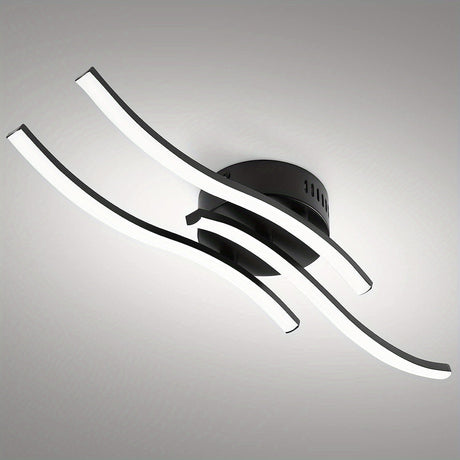 LumaCurve - Dimbar LED Plafondlampa med Elegant Kurvdesign Carvallo