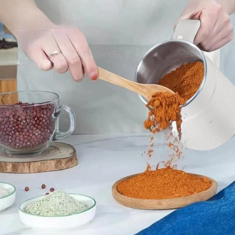 Carvallo Elektrisk Kvarn för Hemmet | Färsk Mjöl med Ett Tryck på Knappen | Kompakt & Kraftfull Carvallo