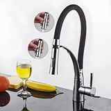 LuxSpout - Modern 360°-Rostfritt stål-uttagskran Carvallo