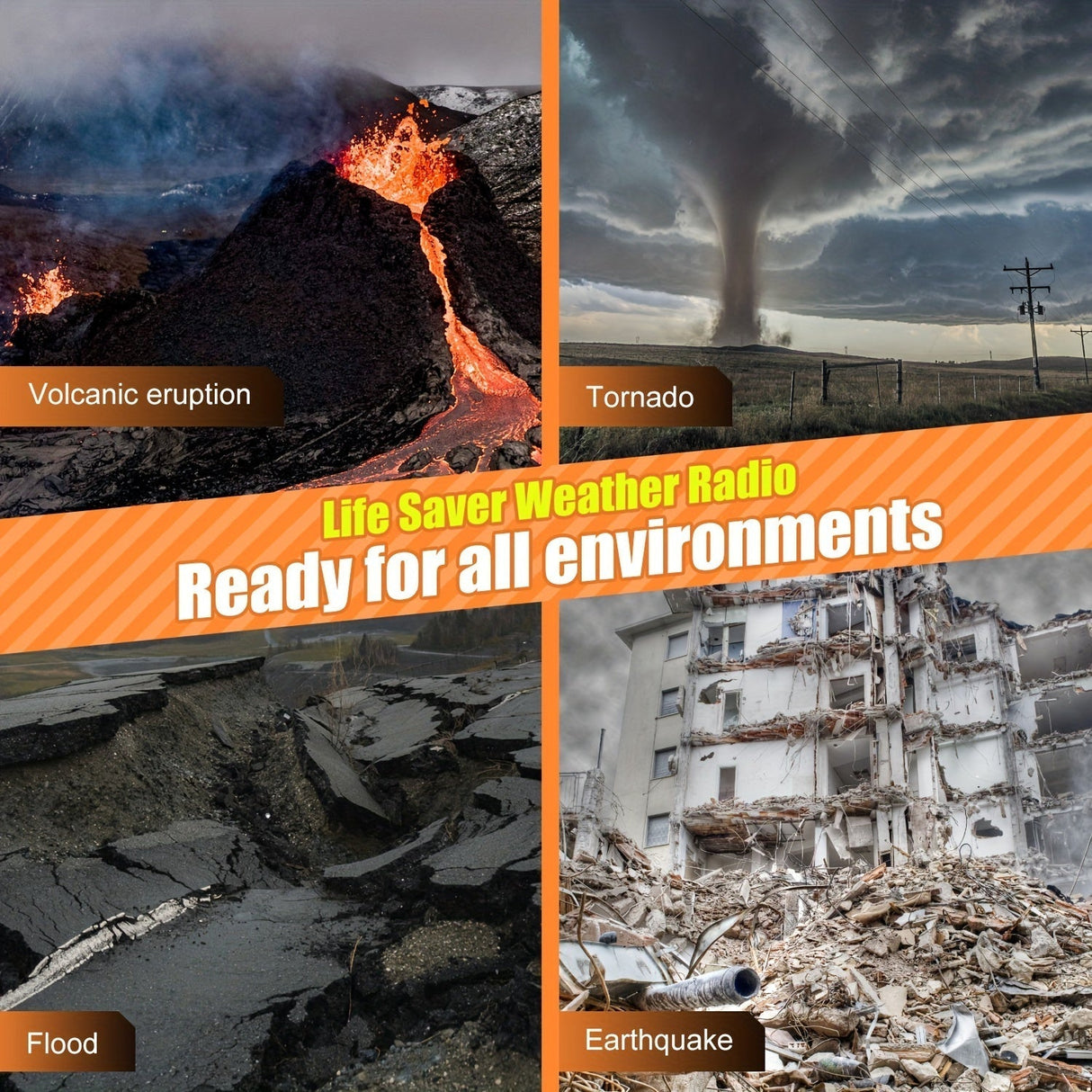 Carvallo Solivox Pro | Solär & kurbelbetrieben | 5000 mAh powerbank | LED ficklampa & SOS-larm Carvallo