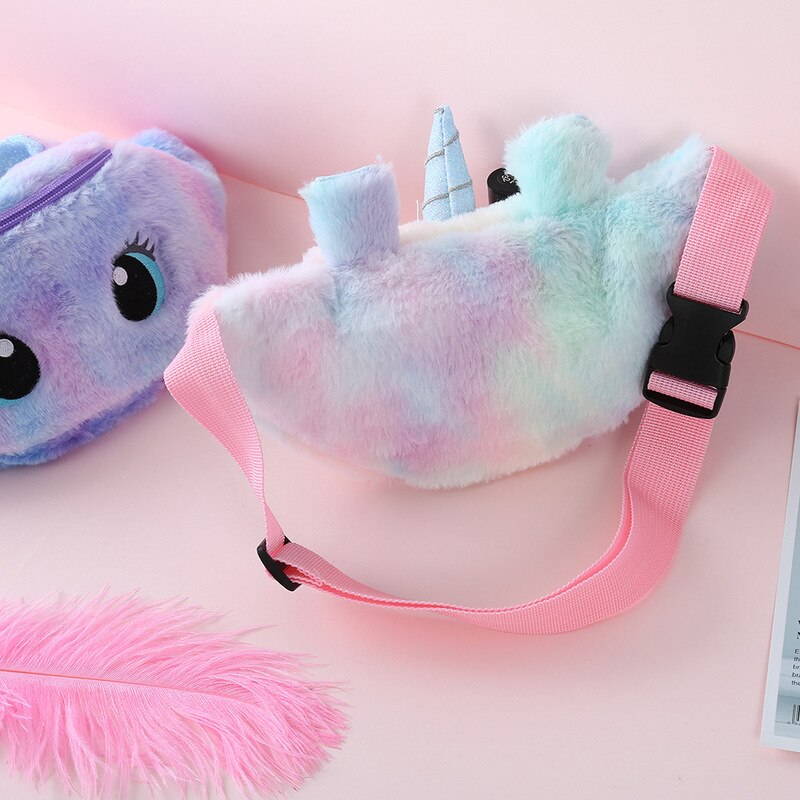 Barn Bumbag med Plysch Enhörning Design Carvallo