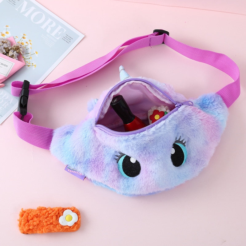 Barn Bumbag med Plysch Enhörning Design Carvallo