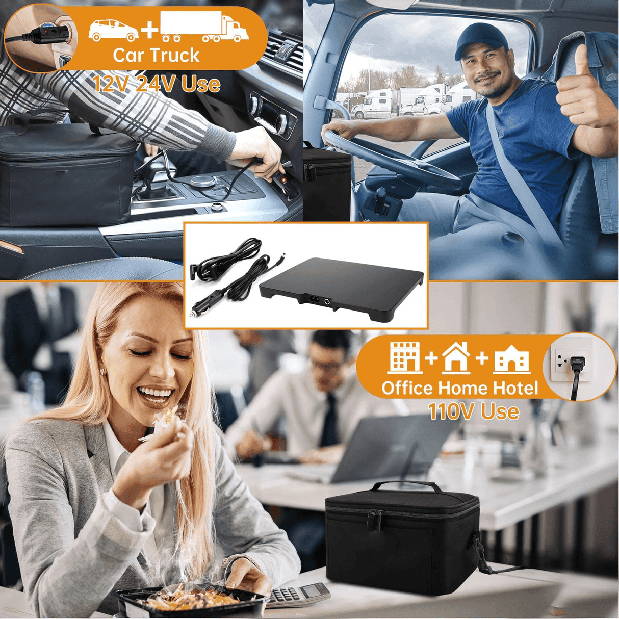 Portabel Matvärmare Lunchlåda – Elektrisk Värmekontainer för Måltider På Språng Carvallo