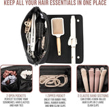 Carvallo Hårverktygsväska 2-i-1 | Värmetålig Matta & Resefodral | Organizer för Plattång & Locktång | Kompakt & Stilig Carvallo