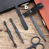 Nagelklippare Set | Rese-kit för personlig vård i rostfritt stål Carvallo