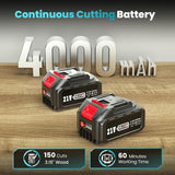 PowerCut Mini | Trådlös 6-tums kedjesåg för trädtrimning Carvallo