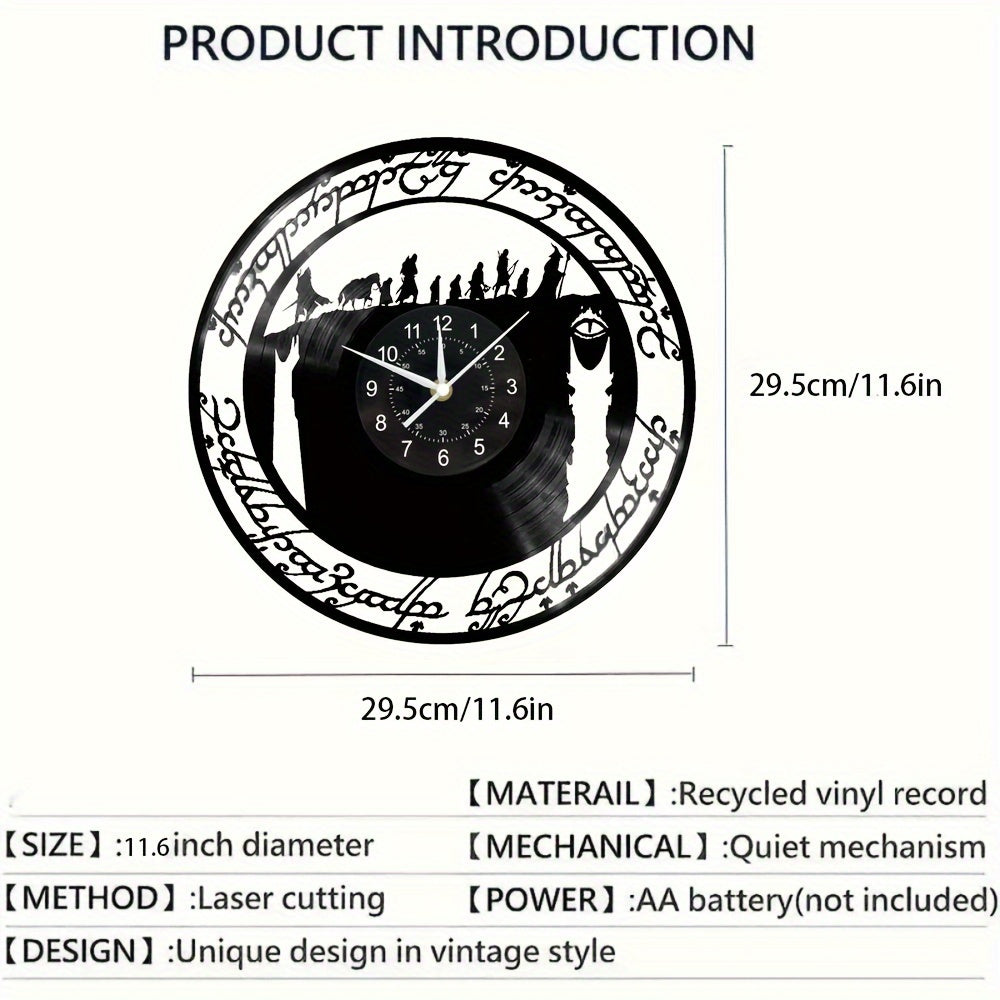 MythicWarrior - Stilla Vinyl Väggklocka Carvallo