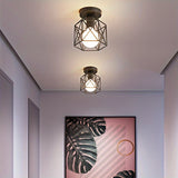 NordicLight - Svart Järn E27 Taklampa för Sovrum och Kök Carvallo