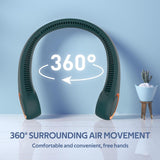 Bärbar nackfläkt - 360° bladlös kylning med USB-laddningsbart batteri MILA Sverige