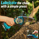 PowerCut Mini | Trådlös 6-tums kedjesåg för trädtrimning Carvallo