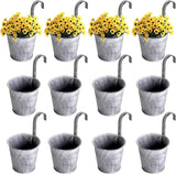 Hängande metallblomkruka i vintage design – Dekorativ blomkruka för inomhus- och utomhusbruk Carvallo