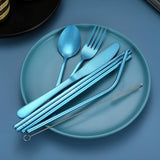 Carvallo GoCutlery | 4-delad för vägande | Rostfritt stål & BPA-fri | Med transportetui Carvallo