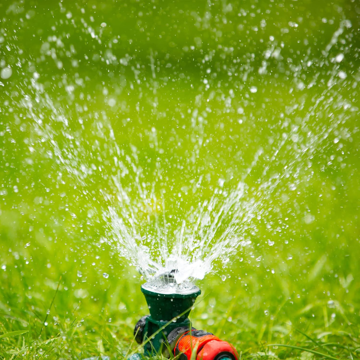 360-Grad Automatisk Rotering Metall Gräsmatta Sprinkler – Effektiv Trädgårdsbevattning Spruthuvud Carvallo
