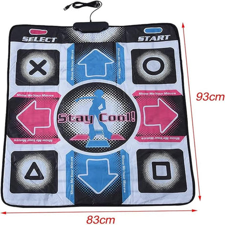 Step Dance Mat för PC – Halkfri USB Dansmatta för Spelare & Dansare Carvallo