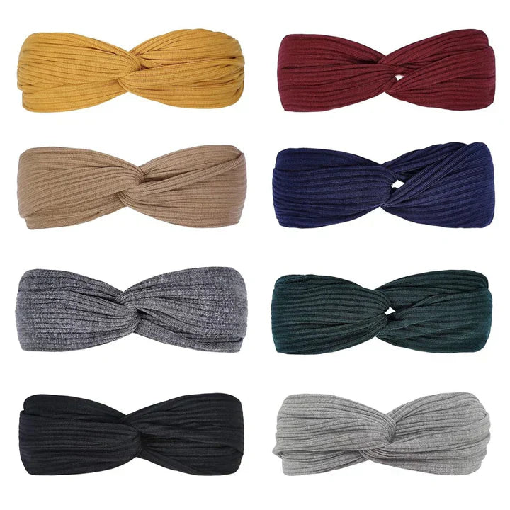 Ribbad Twist-huvudband – Boho-design Carvallo