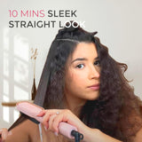 Carvallo Hårutjämningsborste Elektrisk | 5 Värmelägen | Redo på 20 Sek. | Anti-Frizz & Resesäker Carvallo