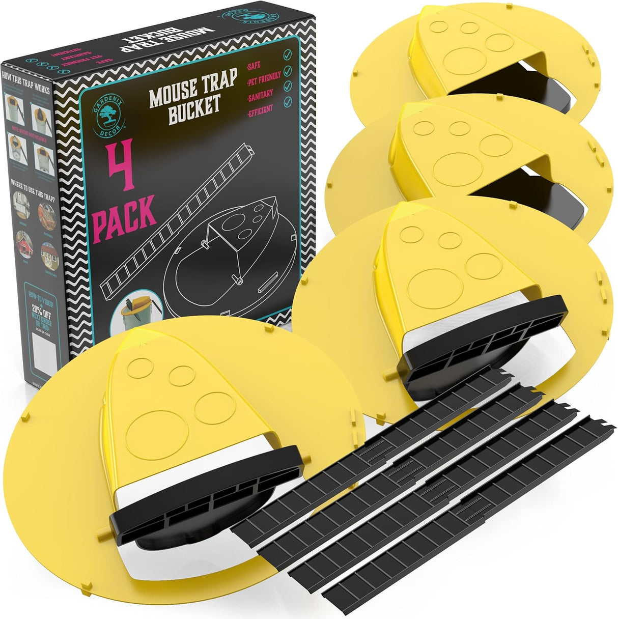 4-Pack Hinklock Musfälla Carvallo