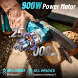 PowerCut Mini | Trådlös 6-tums kedjesåg för trädtrimning Carvallo