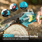 PowerCut Mini | Trådlös 6-tums kedjesåg för trädtrimning Carvallo