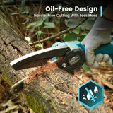 PowerCut Mini | Trådlös 6-tums kedjesåg för trädtrimning Carvallo