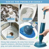 Royallure Högtrycks Silikon Toalett Plungers – Teleskopisk Pump, Anti-Tilltäppningsverktyg Carvallo