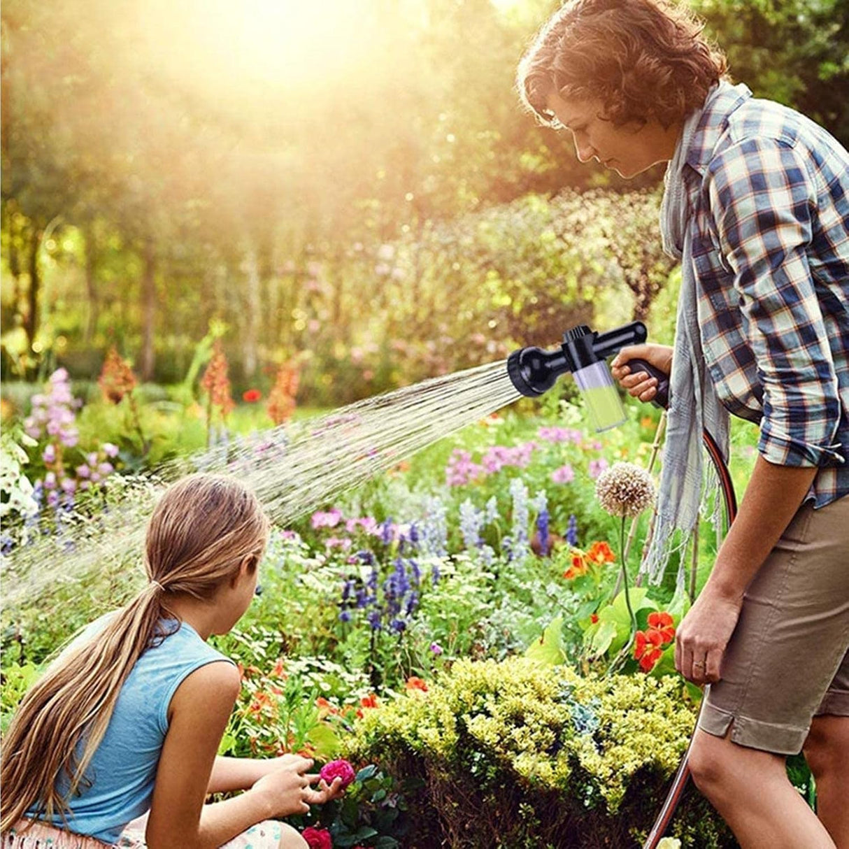 Multifunktionell biltvättspistolen – sprutpistol med mikrofiberfäste för noggrann rengöring Carvallo