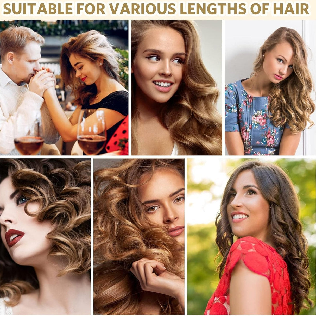 Curling Iron | Dual Barrel Hair Styler för Hemma Användning Carvallo