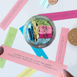 Handgjord 90-dagars bibelversglas Carvallo